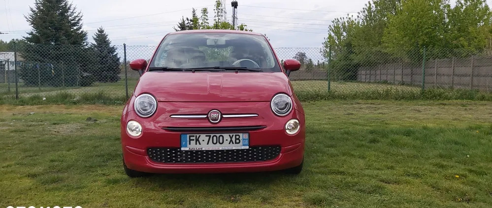 samochody osobowe Fiat 500 cena 36900 przebieg: 58236, rok produkcji 2019 z Częstochowa